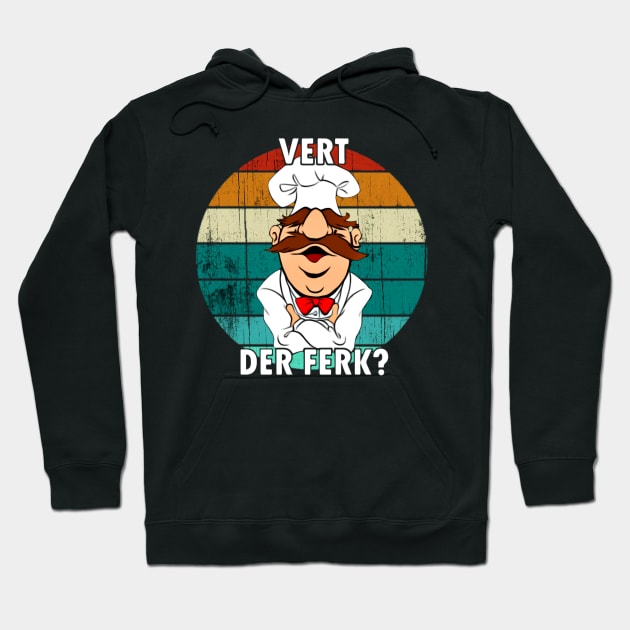 Vert Der Ferk Retro Hoodie by kupkle